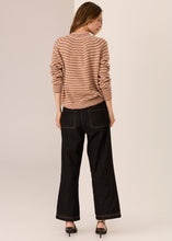 Load image into Gallery viewer, Carmel Stripe Knit Camel/Blush in by POL