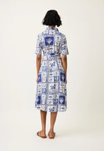 Load image into Gallery viewer, Vera Short Sleeve Dress in 'Lyon Tile' by Nancybird