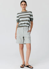Load image into Gallery viewer, Darcey Stripe Knit in Moss/White/Blue by POL