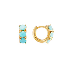 Load image into Gallery viewer, Turquoise Huggies by Fairley