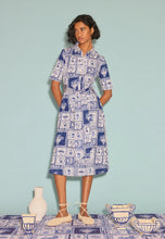 Load image into Gallery viewer, Vera Short Sleeve Dress in 'Lyon Tile' by Nancybird