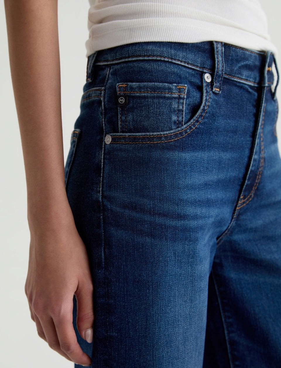 Saige Wide Leg Crop Jean in Outspoken by AG Jeans