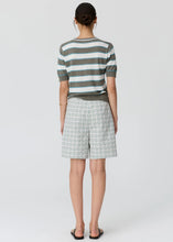 Load image into Gallery viewer, Darcey Stripe Knit in Moss/White/Blue by POL