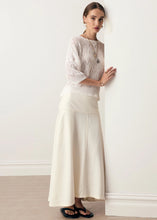 Load image into Gallery viewer, Anise Denim Skirt in Chalk by POL