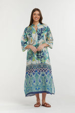 Load image into Gallery viewer, Linen Capri Dress in Turquoise by Urban Luxury