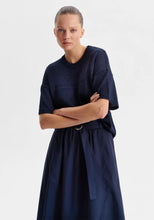 Load image into Gallery viewer, Marli Knit Tee in Navy by Morrison