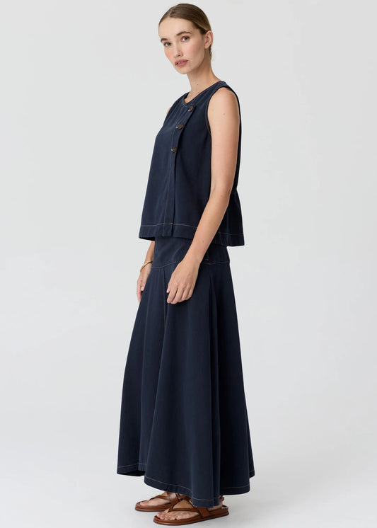 Anise Denim Skirt in Ink by POL