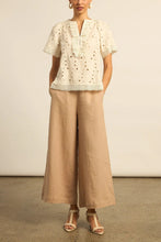 Load image into Gallery viewer, Vantage Top in Cream Broderie by Zoe Kratzmann