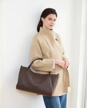 Load image into Gallery viewer, Mini Sutton Shoulder Bag in Chocolate by Louenhide