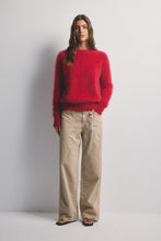 Load image into Gallery viewer, Adele Cashmere Crew in Flame by World of Nomads