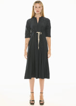 Load image into Gallery viewer, Fable Shirt Dress in Ink/Ink by POL