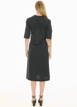 Load image into Gallery viewer, Fable Shirt Dress in Ink/Ink by POL