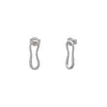 Load image into Gallery viewer, Eterna Hoop Earrings in Silver by Murkani