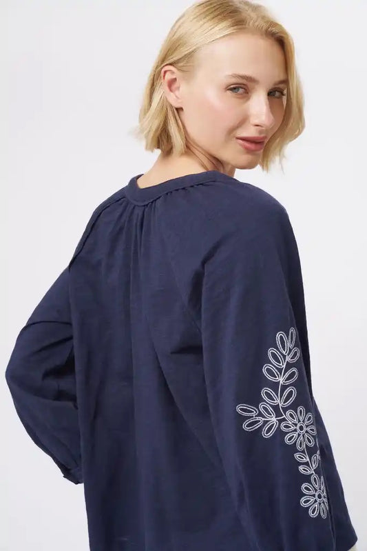 Kimberley Top in Shadow Blue by Kireina
