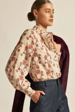 Load image into Gallery viewer, Brim Top in Cream Berry Nouveau by Zoe Kratzmann