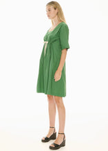 Load image into Gallery viewer, Orlo Drawcord Dress in Green by POL
