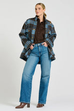 Load image into Gallery viewer, Allegra Relaxed Wool Blend Jacket in Blue Plaid by Shirty