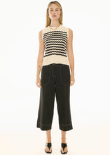 Load image into Gallery viewer, Oskar Cropped Pant in Black by POL