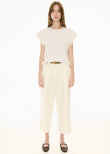 Load image into Gallery viewer, Oskar Cropped Pant in Ecru by POL
