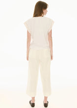 Load image into Gallery viewer, Oskar Cropped Pant in Ecru by POL
