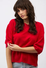 Load image into Gallery viewer, Eliza Tee in Scarlet by Mia Fratino