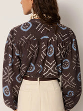 Load image into Gallery viewer, Omara Blouse in Stormy Blue by Maison Hotel