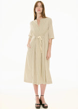 Load image into Gallery viewer, Fable Shirt Dress in Ivory/Ink by Pol
