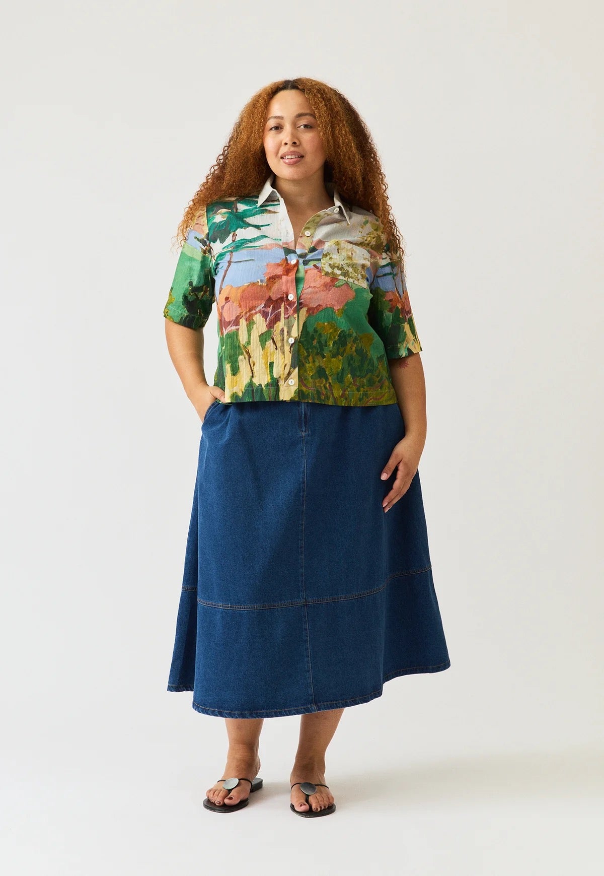 Summer Shirt in Palisades by Nancybird