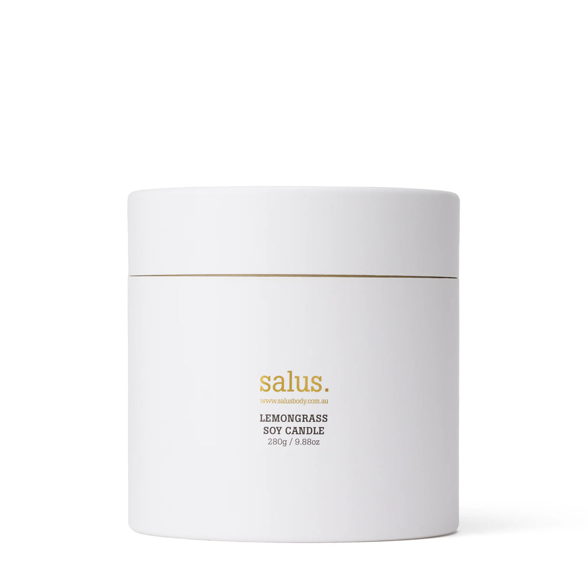 Porcelain Soy Candle by Salus Lemongrass 60 Hour