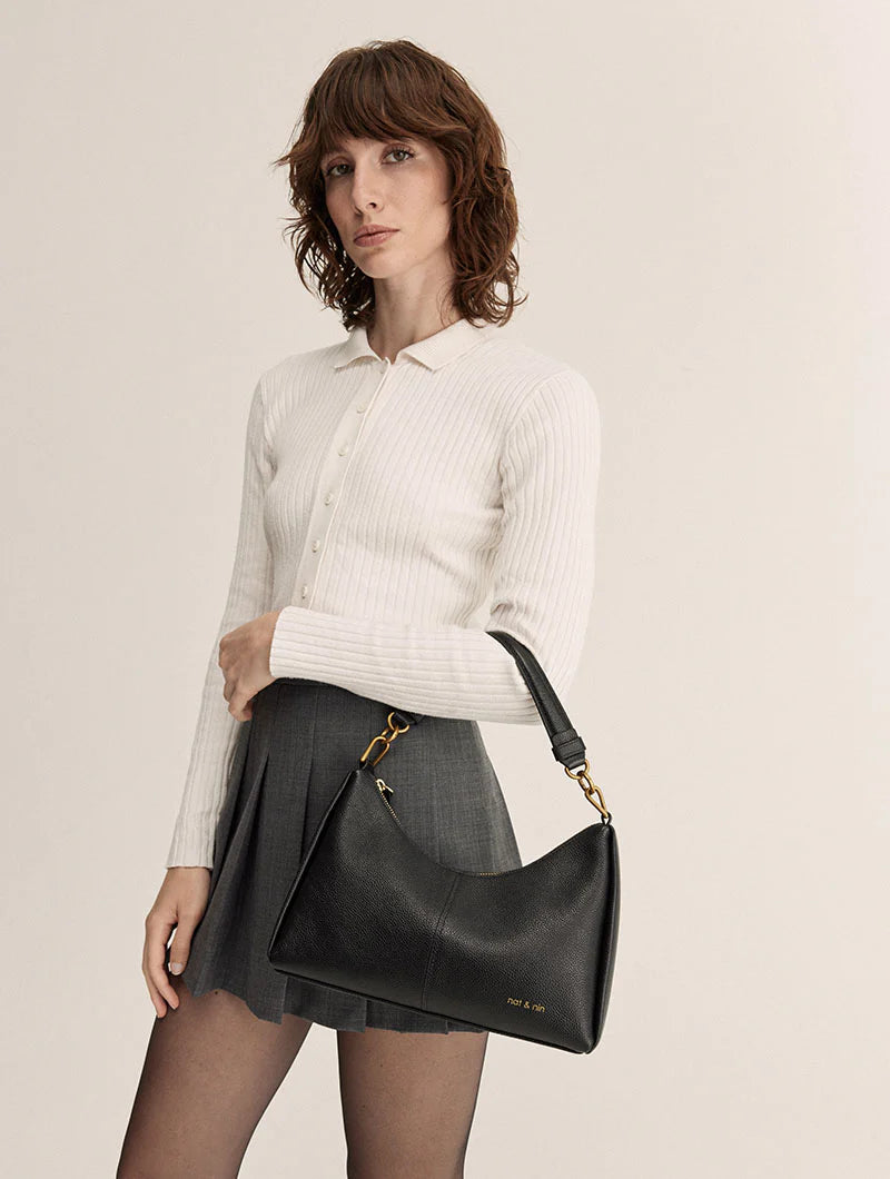 Rejina Bag by Nat & Nin in Black Grain