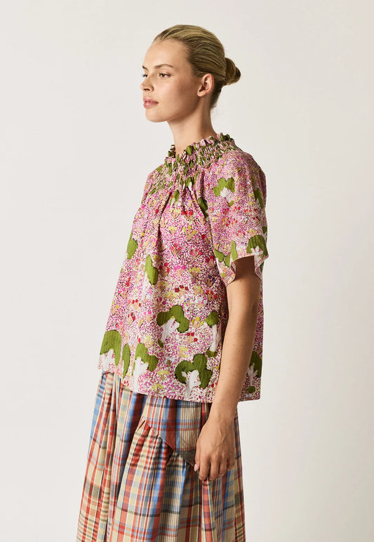 Meadows Frill Neck Top by Nancybird