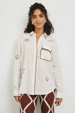 Load image into Gallery viewer, Saya Shirt in White Marine by Rails