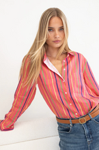 Load image into Gallery viewer, Rio Carnivale Boyfriend Linen Shirt by HUT