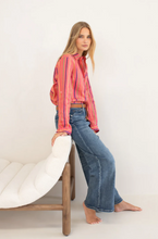 Load image into Gallery viewer, Rio Carnivale Boyfriend Linen Shirt by HUT