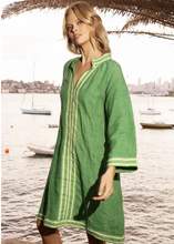 Load image into Gallery viewer, Allegra Midi Dress in Emerald by Lola