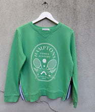 Load image into Gallery viewer, Hamptons Sweatshirt in Green & White by Sophie Moran