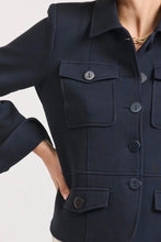 Load image into Gallery viewer, Hemming Scuba Jacket in French Navy by Shirty