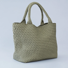 Load image into Gallery viewer, Large Capri Tote in Olive by Mon Milou
