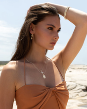 Load image into Gallery viewer, Hanging Rectangle Necklace in Gold by Murkani