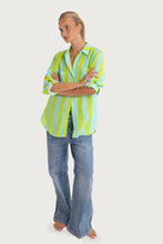 Load image into Gallery viewer, Lunch With Me Boyfriend Linen Shirt by HUT