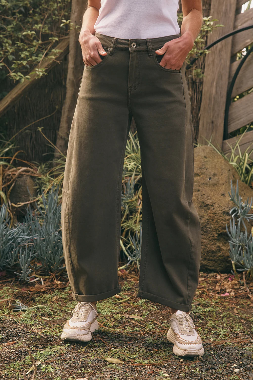 Idaho Barrel Jean in Military by Italian Star
