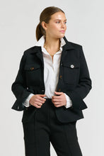 Load image into Gallery viewer, Hemming Scuba Jacket in Black by Shirty