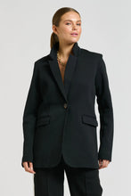 Load image into Gallery viewer, Iris Scuba Blazer in Black by Shirty