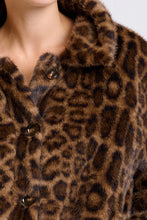 Load image into Gallery viewer, Short Faux Fur Reversible Jacket in Leopard/Khaki by Shirty