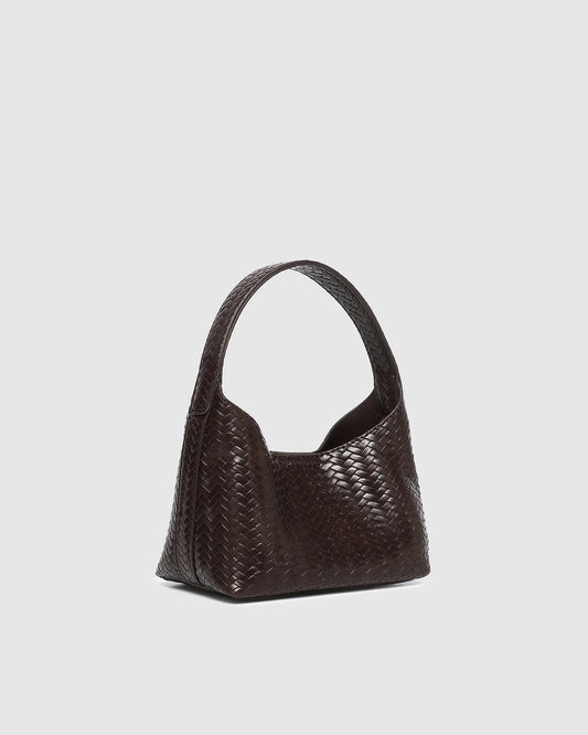 Lissy Crossbody Bag in Chocolate by Louenhide