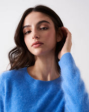 Load image into Gallery viewer, Cerena Brushed Cashmere Sweater in Pacific by Absolut Cashmere
