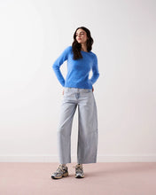 Load image into Gallery viewer, Cerena Brushed Cashmere Sweater in Pacific by Absolut Cashmere
