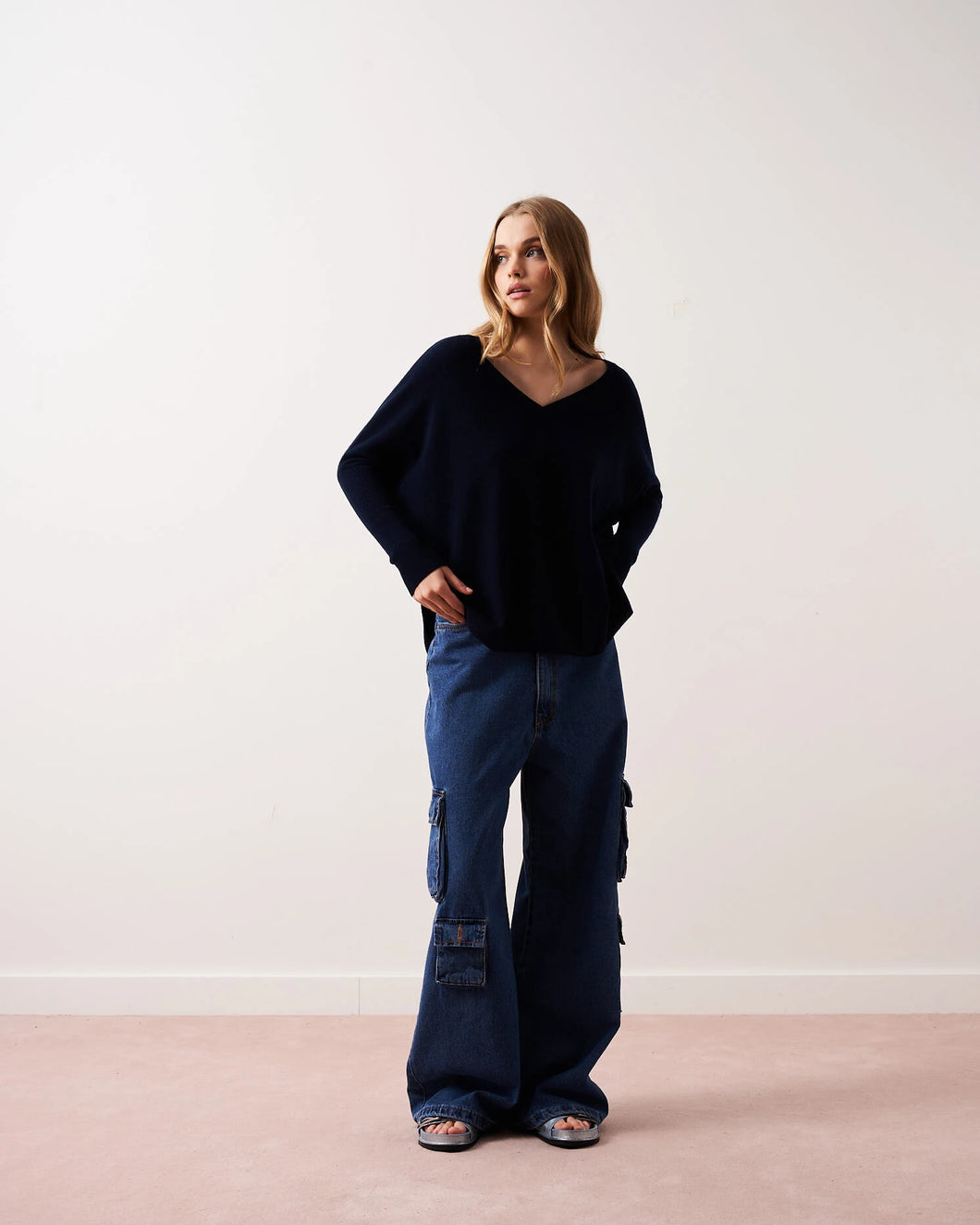 Camille Cashmere Knit in Navy by Absolut Cashmere