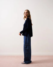 Load image into Gallery viewer, Camille Cashmere Knit in Navy by Absolut Cashmere
