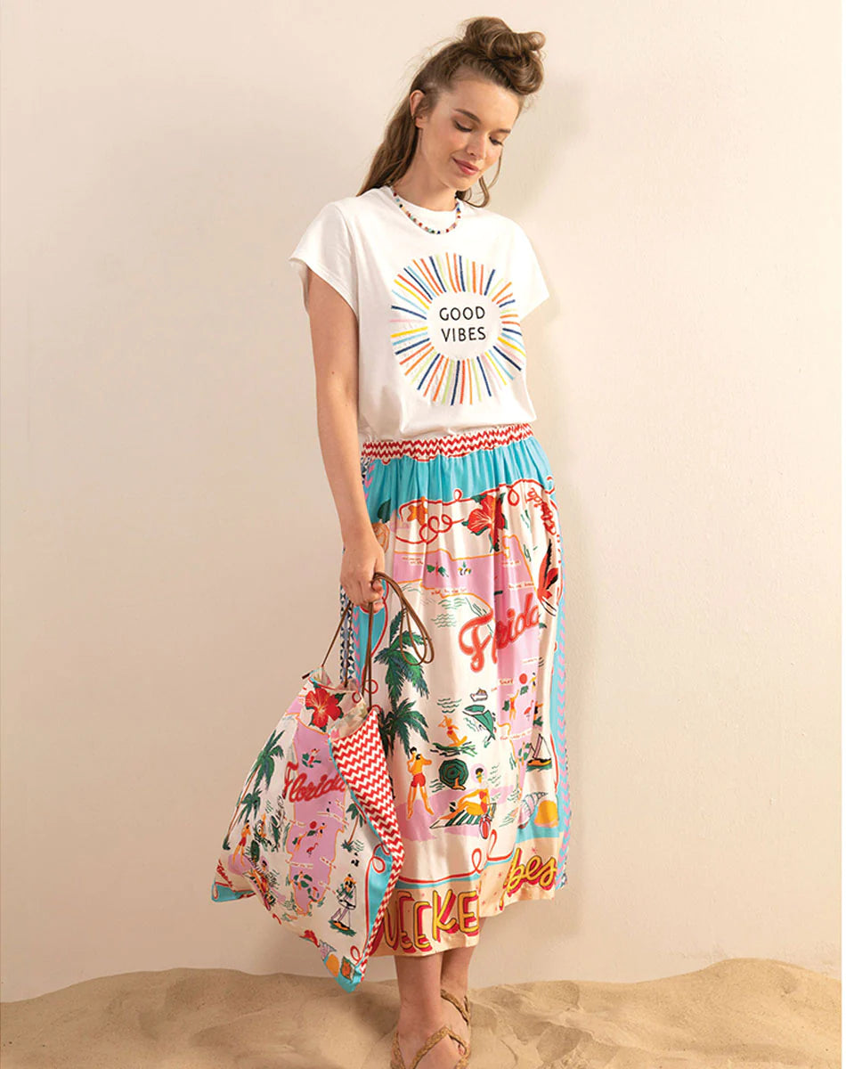 Alexa Midi Skirt by Me369